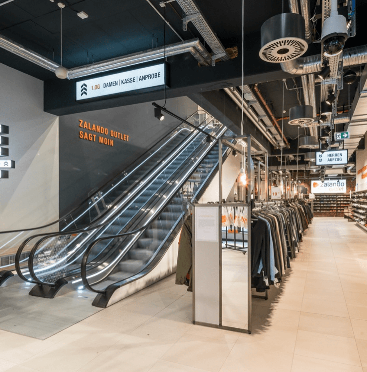 Das Zalando Outlet von innen
