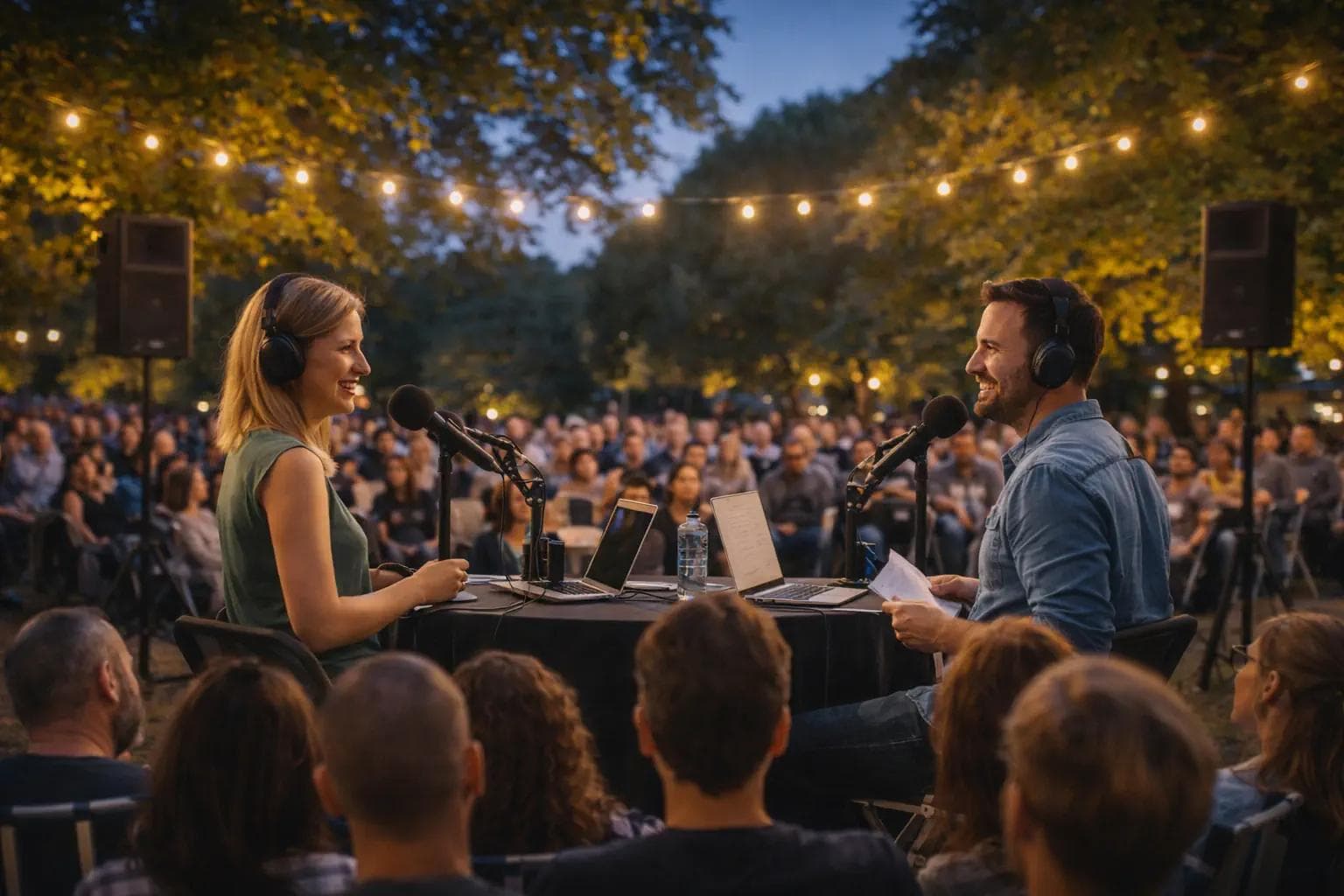 Live-Podcast beim Landhaus Walter