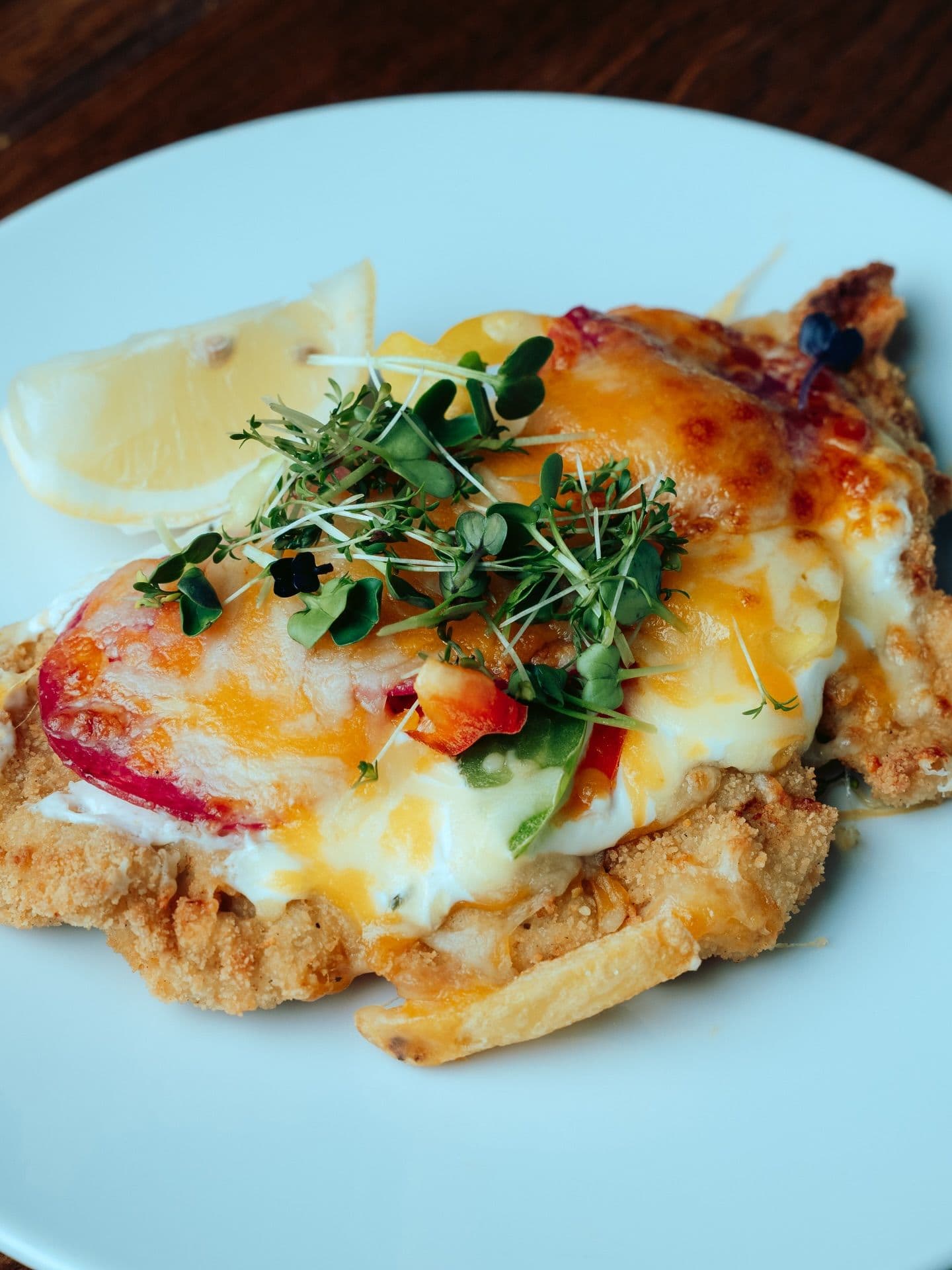 Schnitzel mit Topping