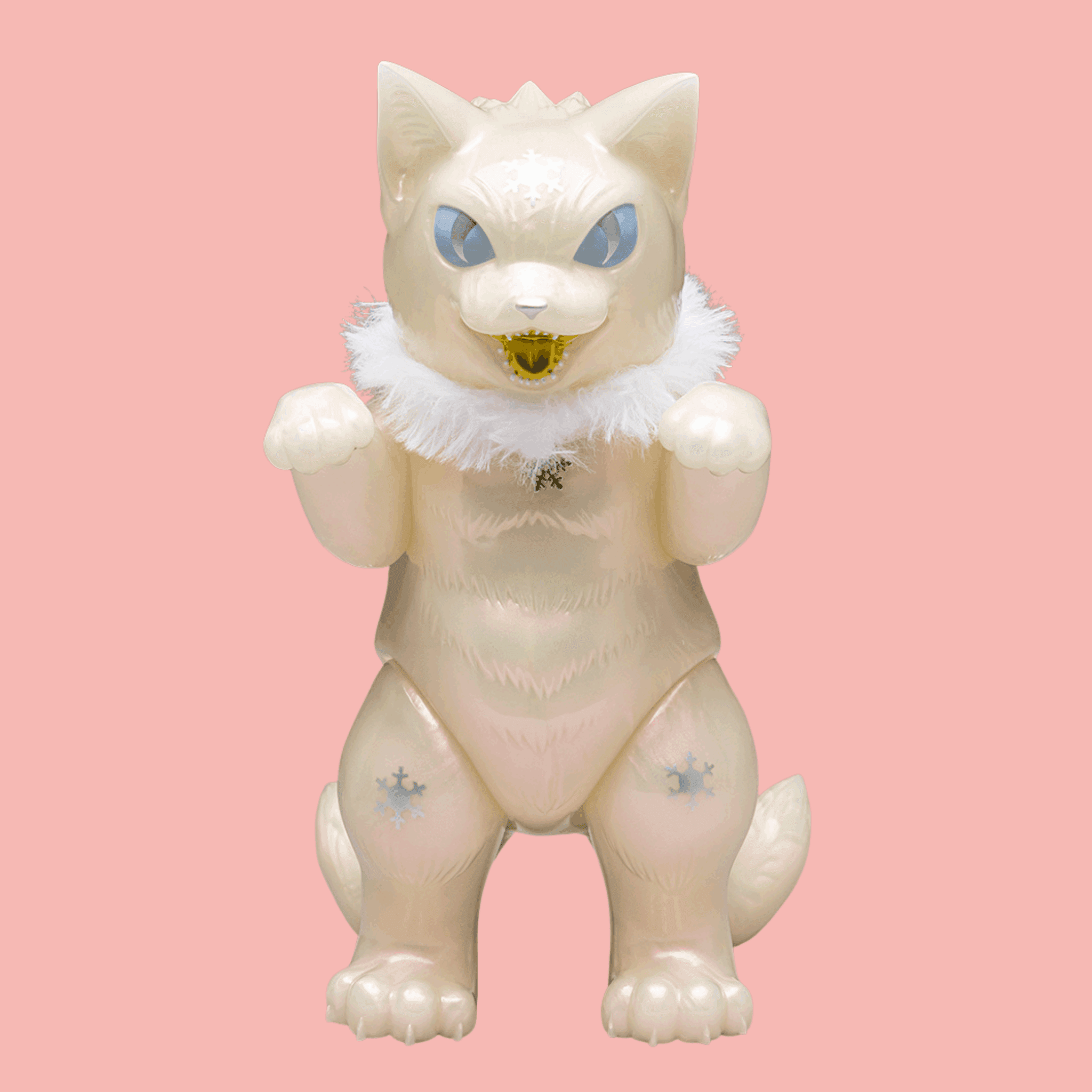 Grafik einer futuristisch-anmutenden Katze