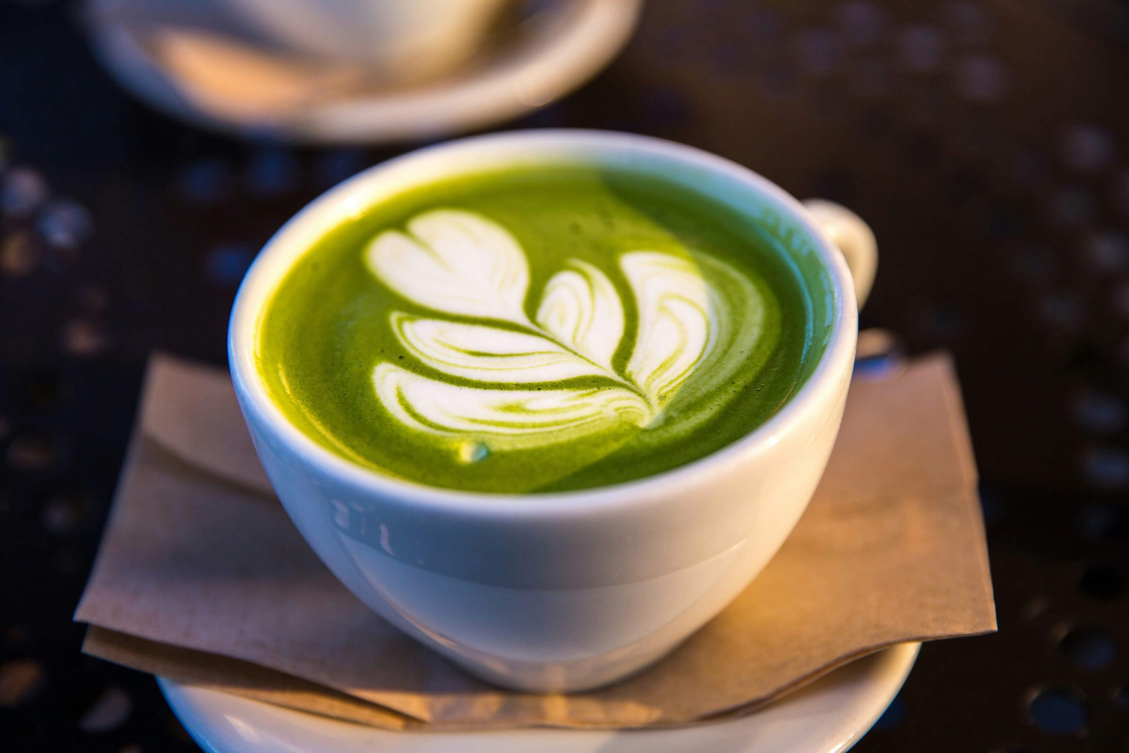 Ein Matcha Latte