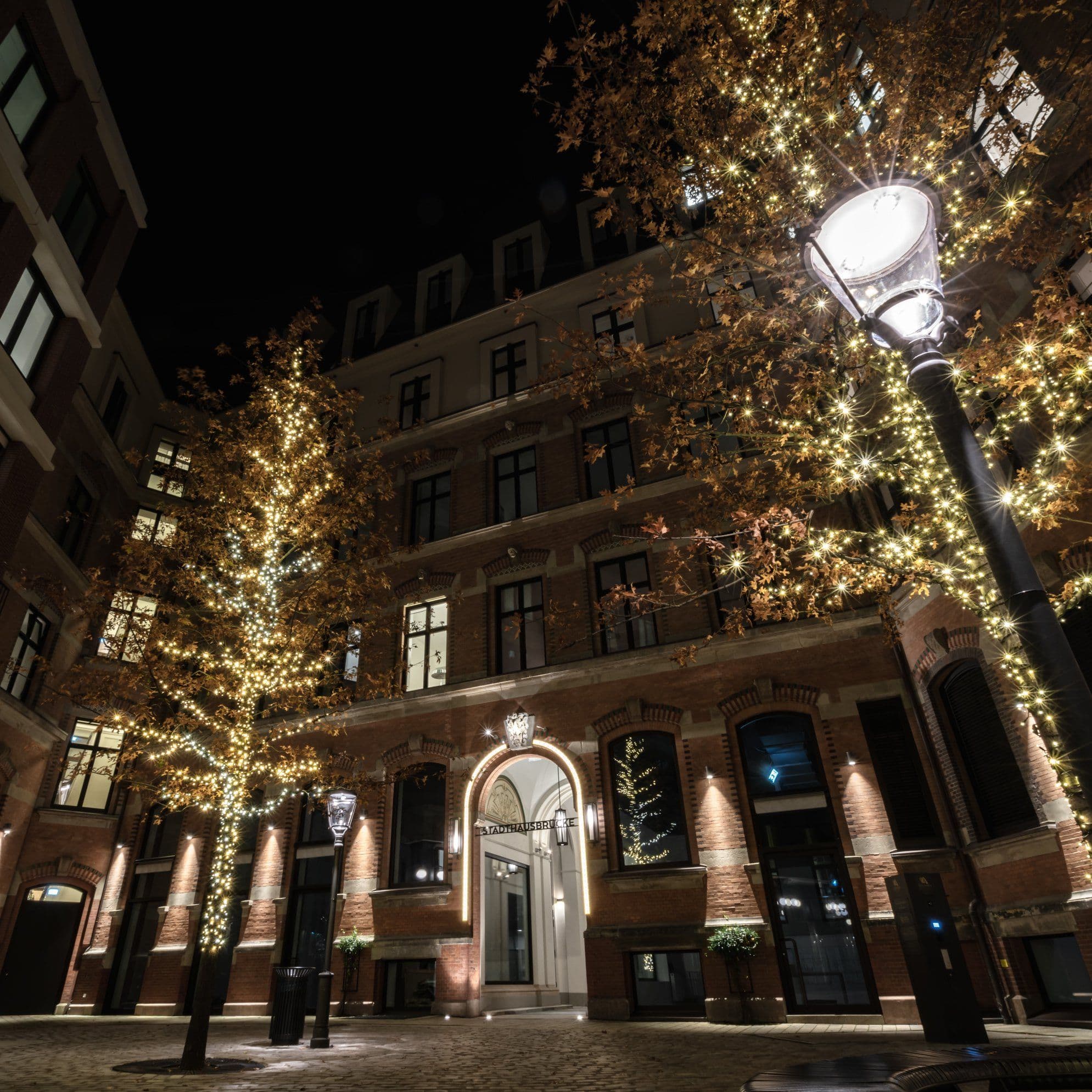 Stadthöfe in weihnachtlichem Ambiente
