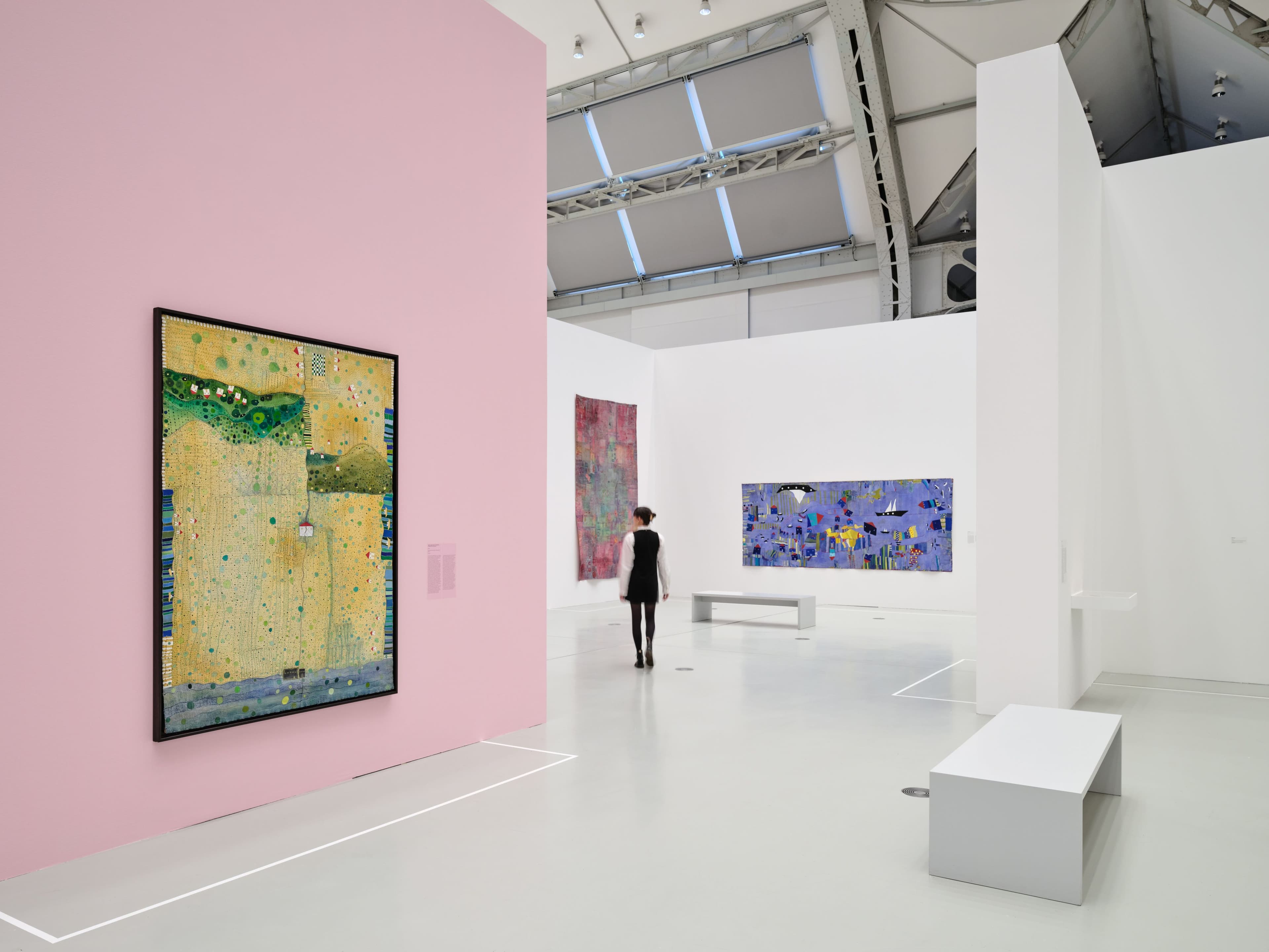 Ausstellungsansicht »Huguette Caland: A Life in a Few Lines«, Deichtorhallen
