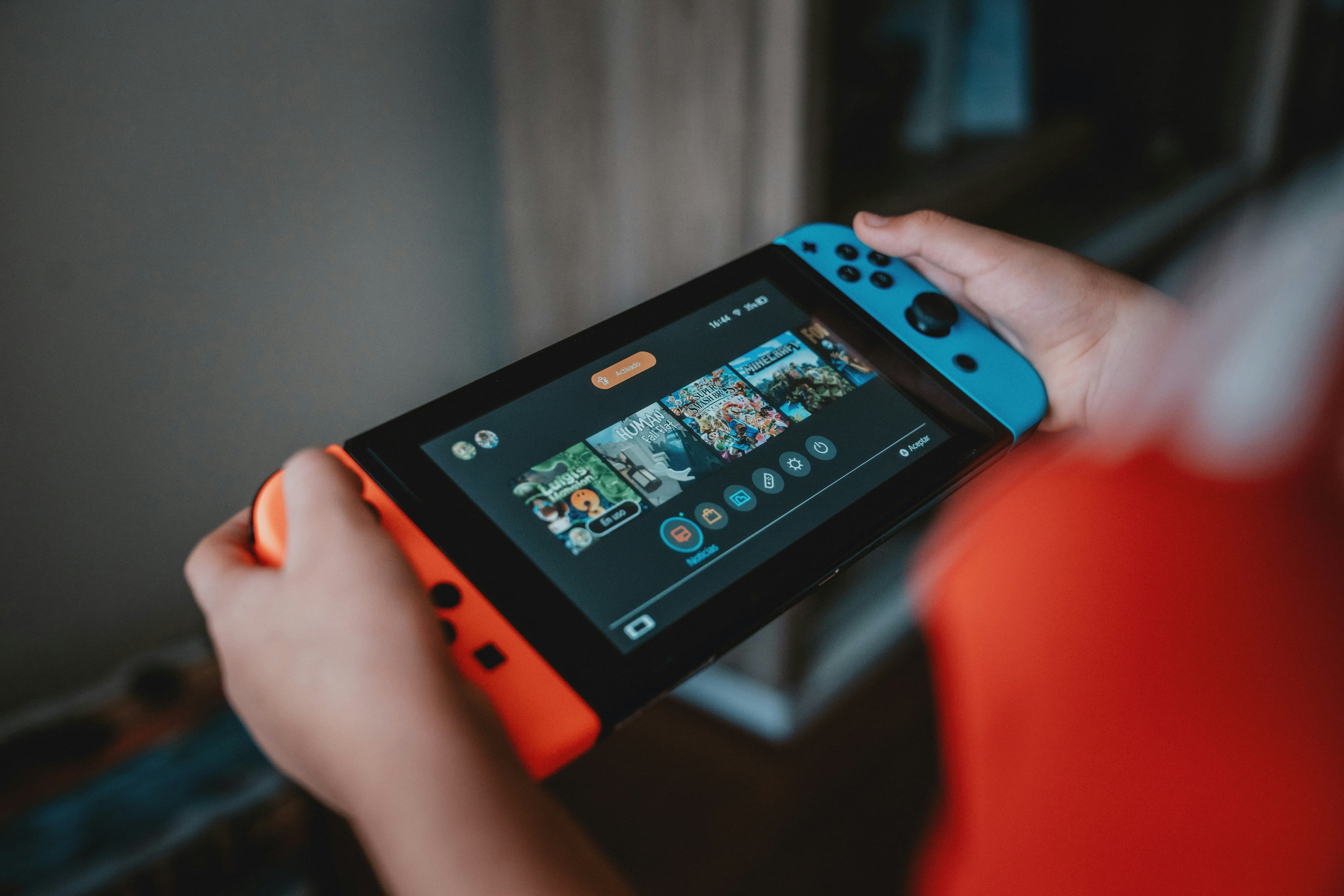Nintendo Switch in Verwendung