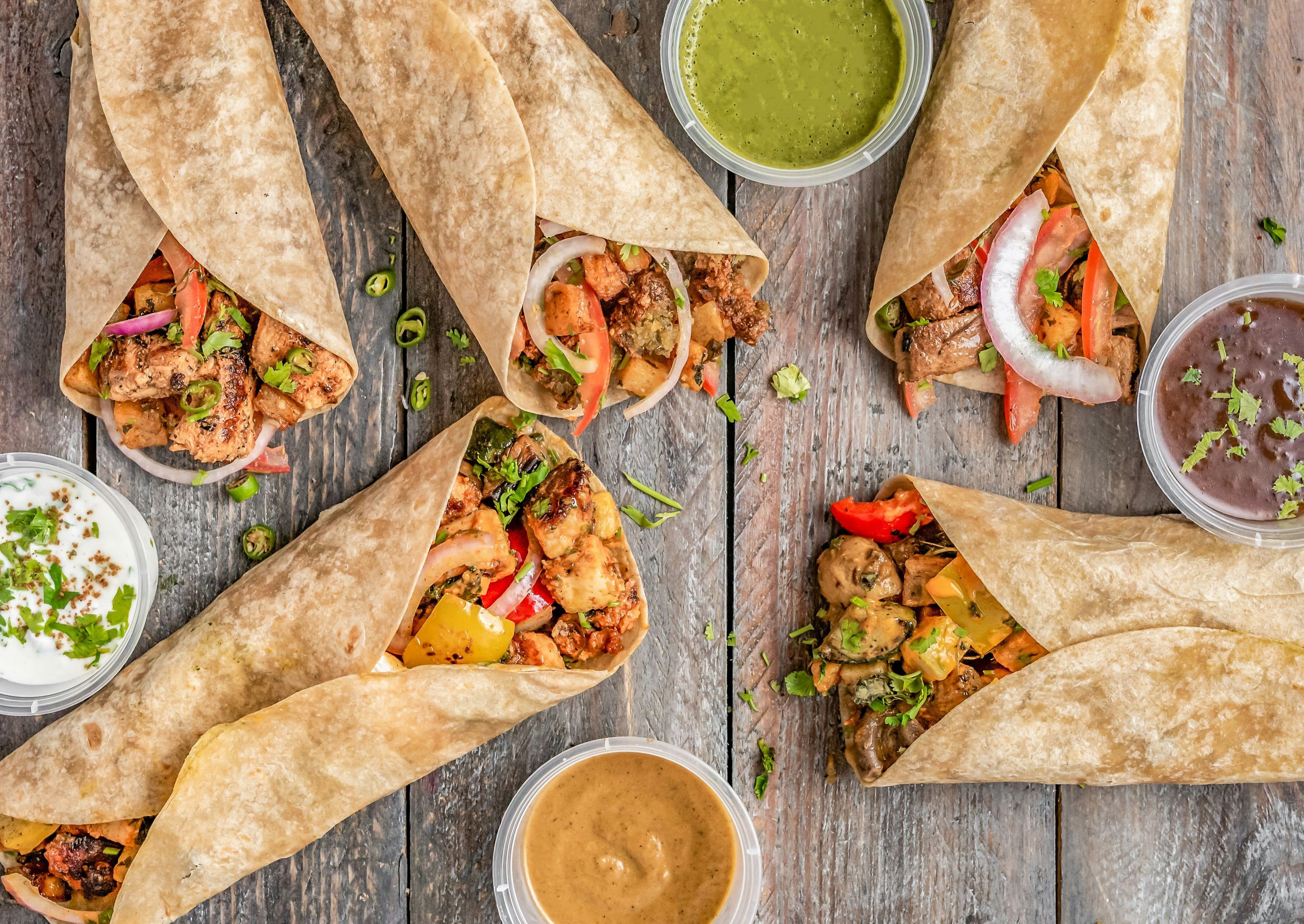 Verschiedene Tortillas