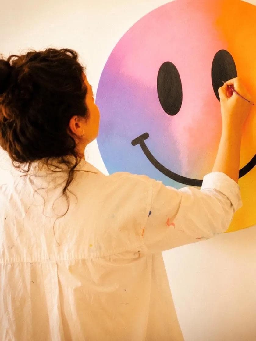 Darina Mikityuk mit Smiley