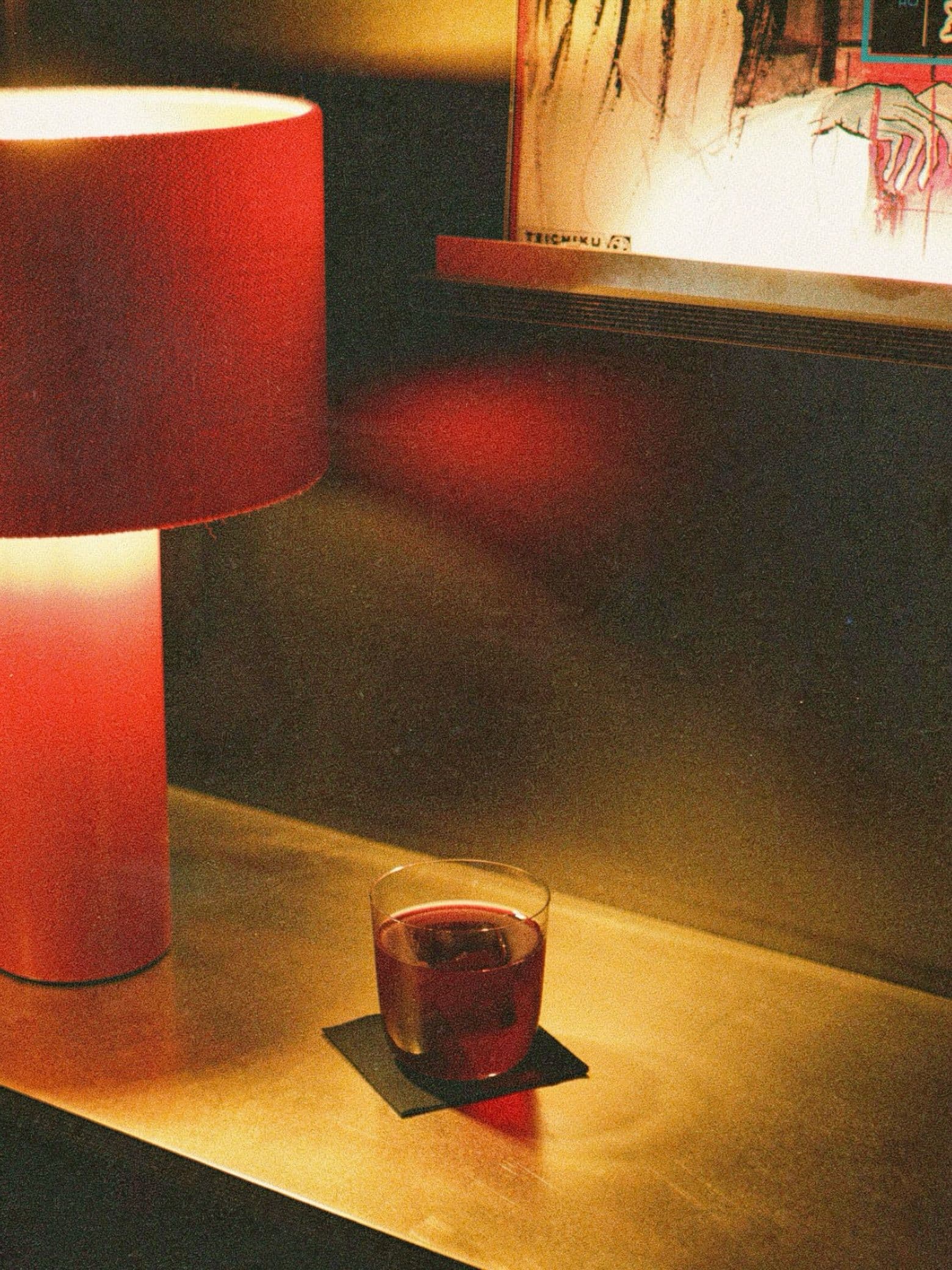 Cocktail mit Lampe