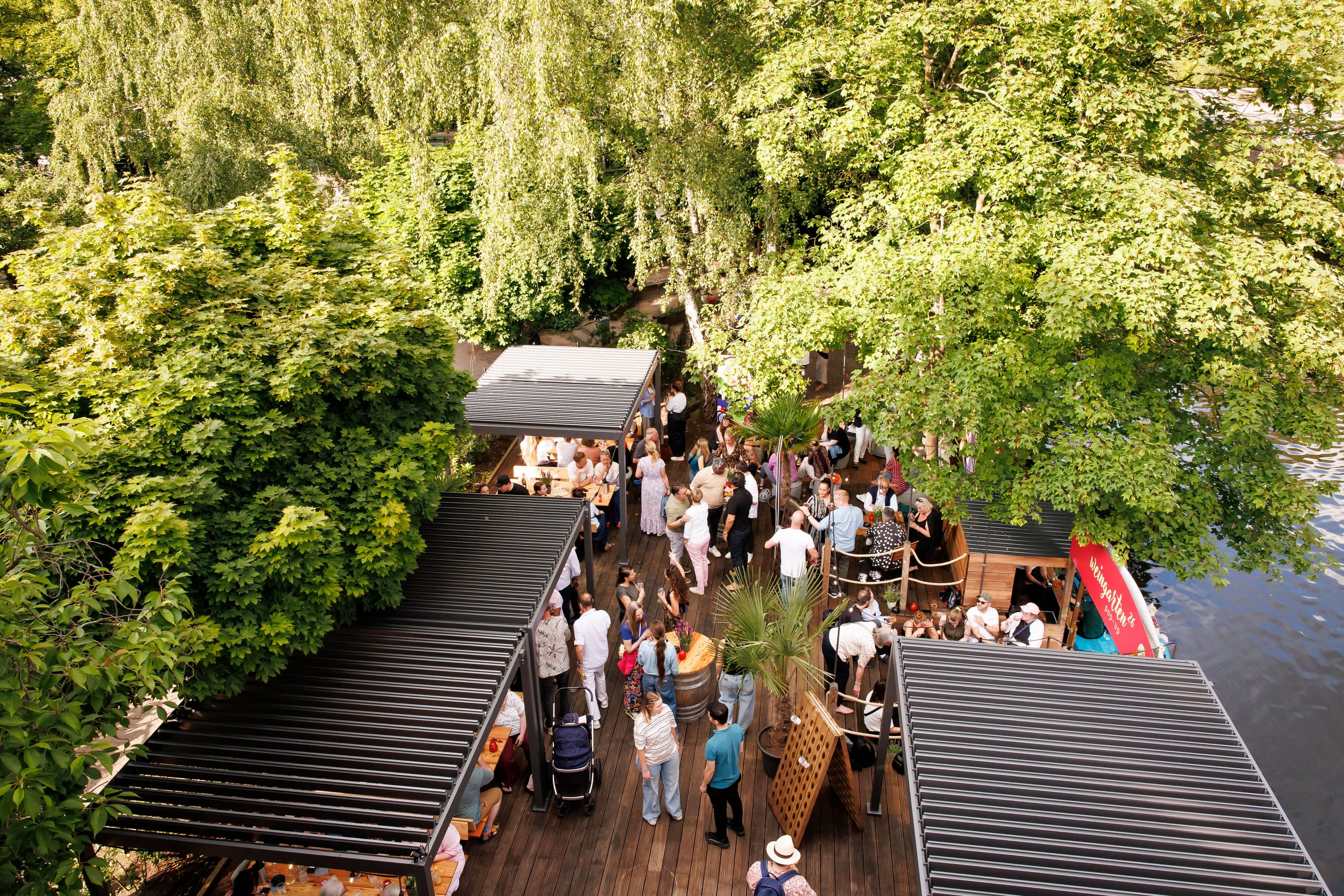Weingarten 26 Pop-up am Wasser von oben