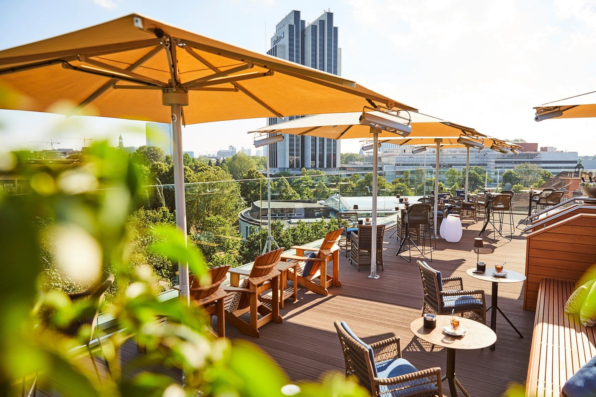 Dachterrasse der Top Seven Roof Bar