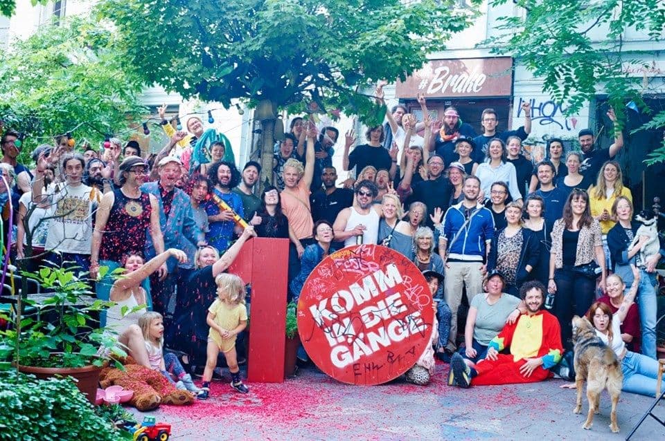 Gruppenfoto im Gängeviertel