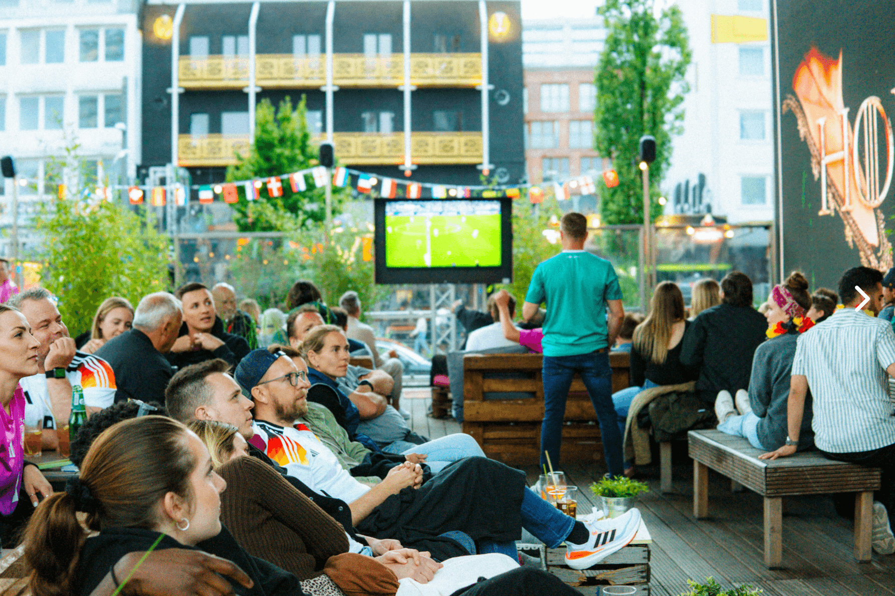 Public Viewing auf dem Spielbudenplatz
